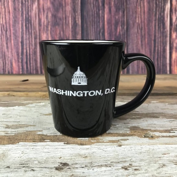 Inside Out Washington DC Ceramic Mug Black - Picture 2 of 8